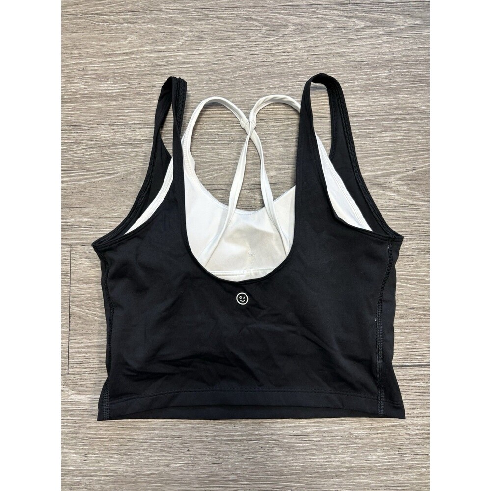 Women's Gilly Hicks Active Boost Layered Plunge Sports Bra Size Med Curvy
